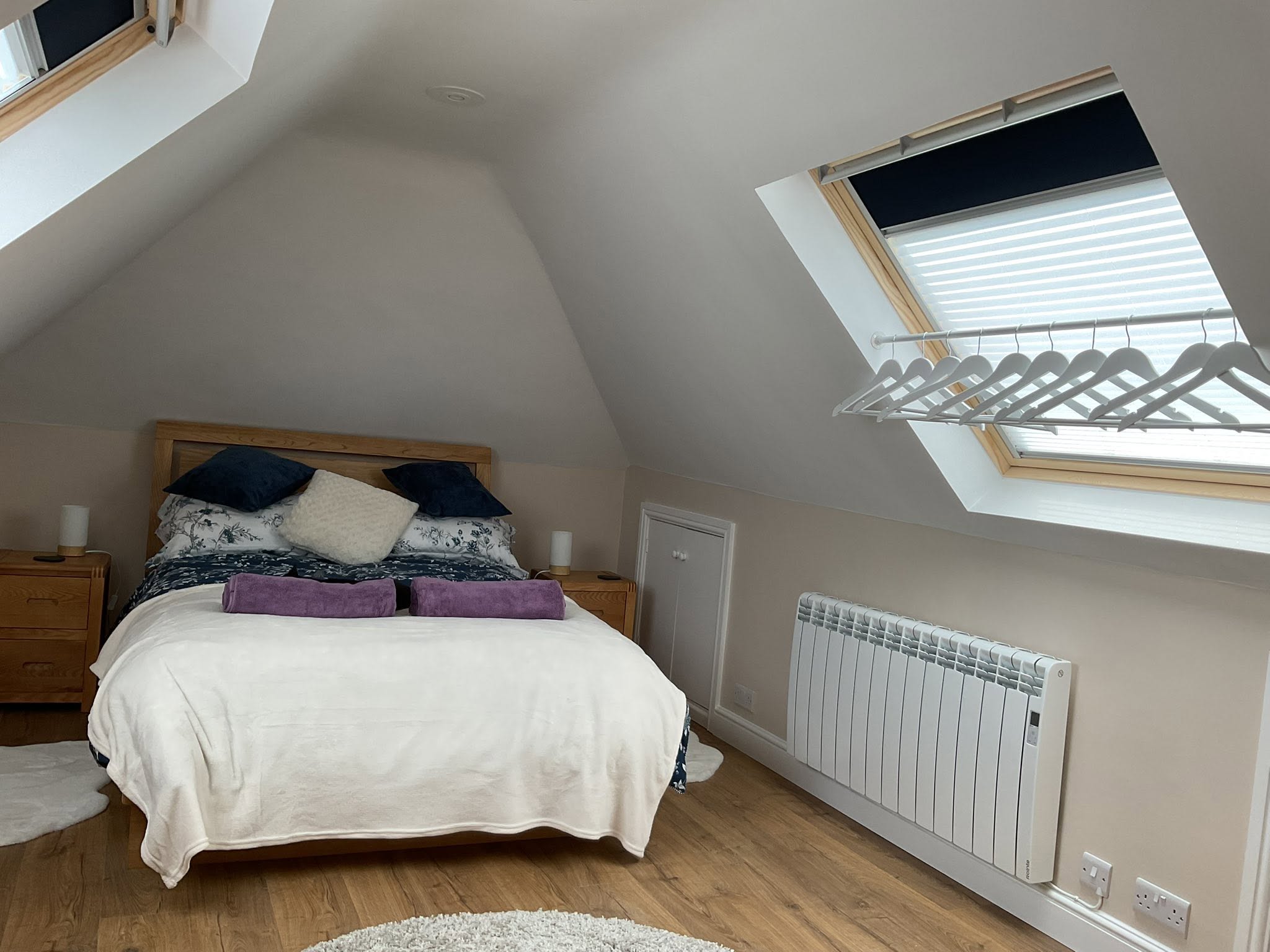 The bedroom upstairs